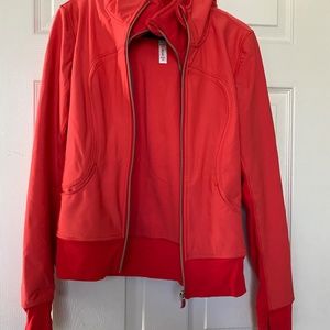 Lululemon Zip jacket with removable liner, hood insignia - Size 6